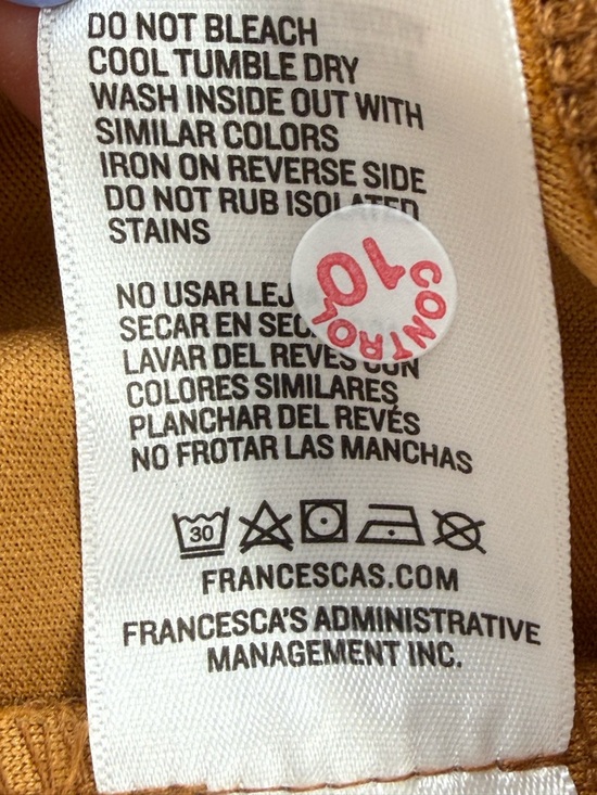 Mi a mi For Francesca’s Caramel Ruched Button-Front Shirt Bodycon Mini Dress - Picture 13 of 13